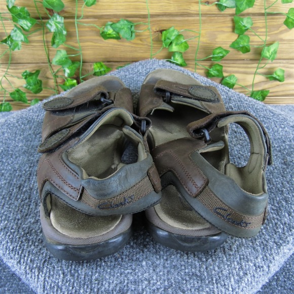 Clarks Men's Active Air Ankle Strap Brown Leather Size 9 Medium  Used 2025 - Picture 4 of 6